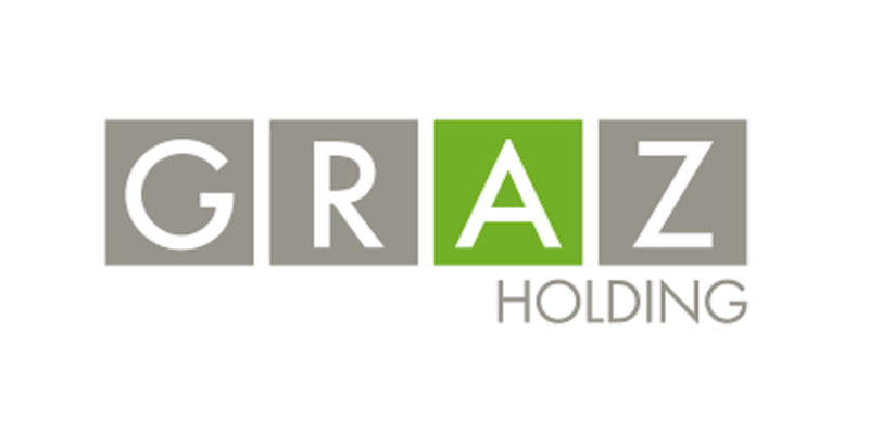 Graz Holding Logo grau und hellgrün