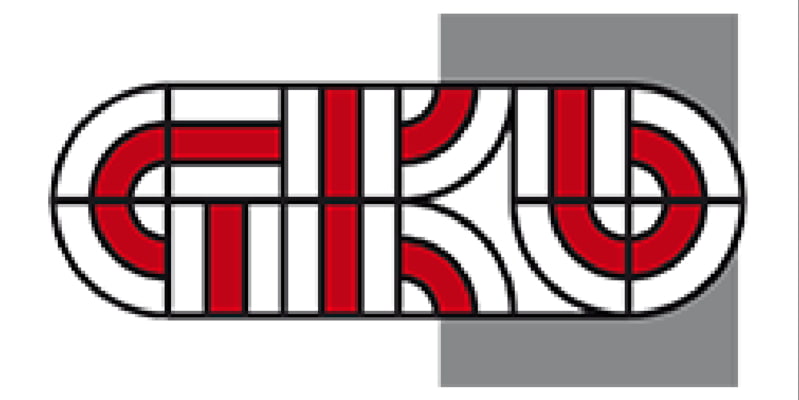 GKB Logo rot und weiß mit grauem Rechteck