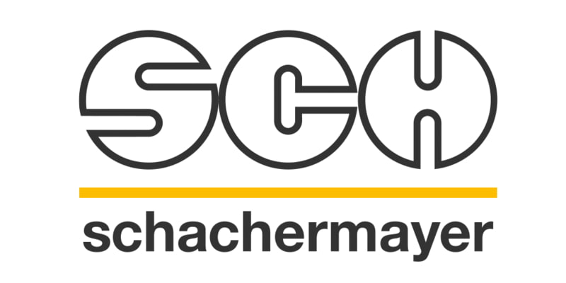 Schachermayer Logo SCH mit gelbem Strich