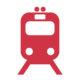 rotes Zug Icon